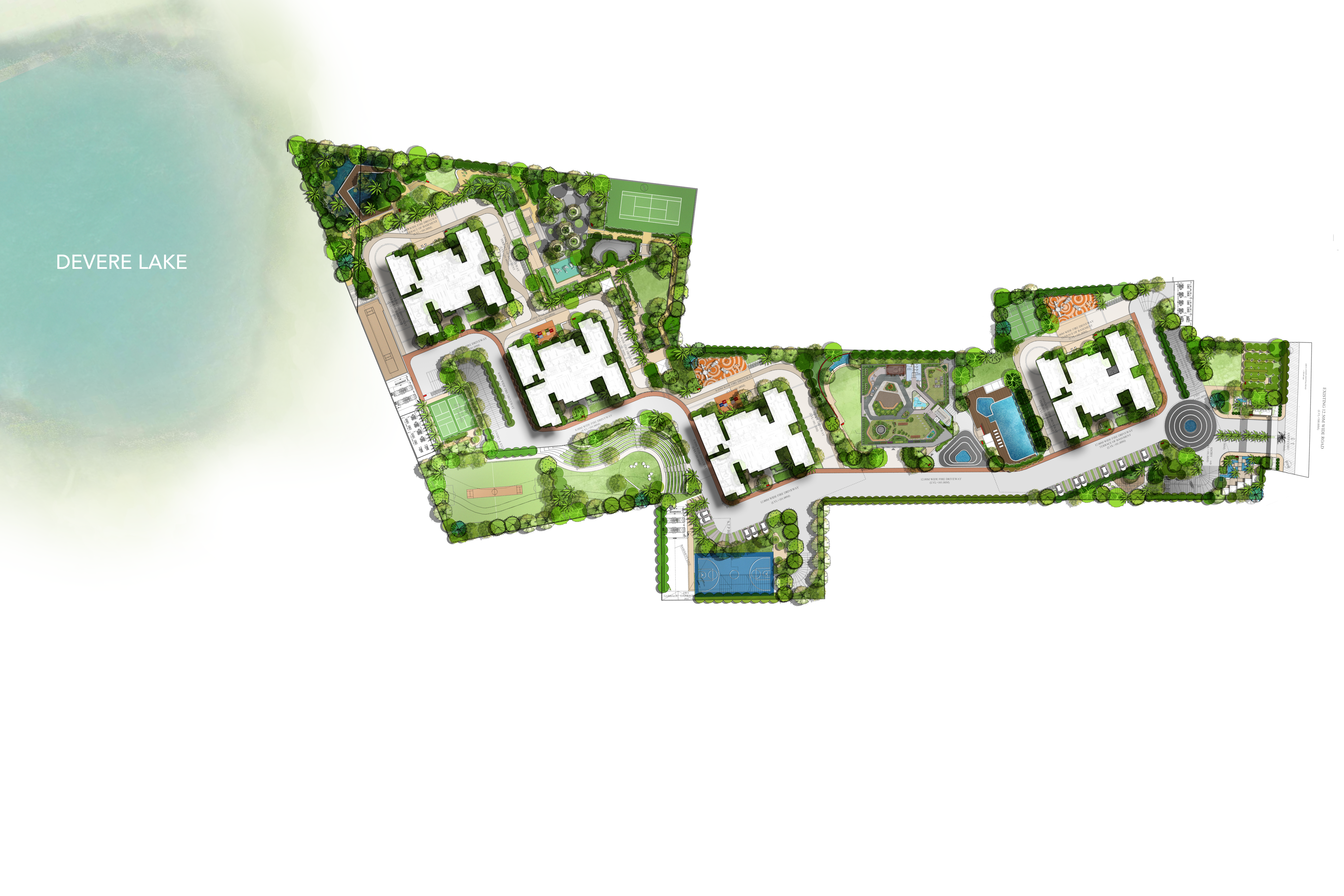 Master layout of NBR Soul of the Seasons with towers and amenities